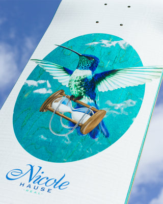 Real Skateboard Deck Nicole Hause Time Flies 8.25" x 32"