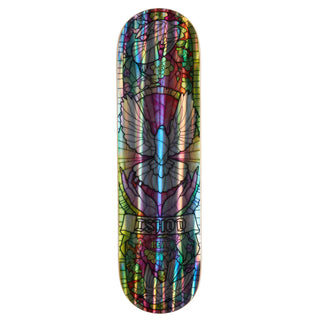 Real Skateboard Deck Ishod Holographic Rainbow Foil Cathedral Twin Tail 8.5" x 32.2"