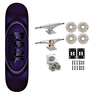 Real Skateboard Purple Foil DBX Basalt 8.38" Independent Spitfire Premium Kit