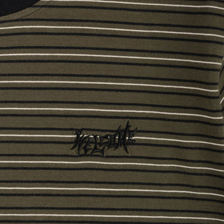 Welcome Skateboards Shirt Recess Striped Knit Forest Night