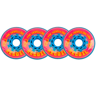Revision Roller Hockey Wheels Indoor 80mm Recoil Soft Pink 4-Pack