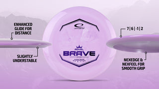 Latitude 64 Disc Golf Royal Grand Swirl Brave Fairway Driver 7/6/-1/2 Blue/Blue 173 grams