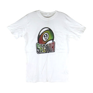 Sector 9 Longboard T-Shirt Niner Drop White