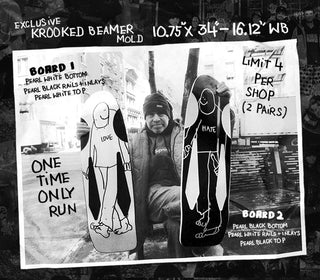 2025 Skateshop Day Deck - Krooked Mark Gonzales Love Beamer 10.75" x 34"