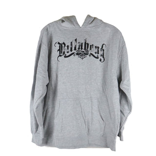 Billabong Youth Hoody Skull Logo Pullover Grey/Black Kids
