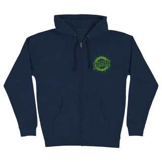 Creature Skateboard Sweatshirt Finest Strike Zip Up Hoody Navy