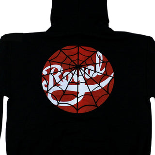 Royal Zip Hood Sweatshirt SPIDERWEB BLACK