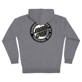 Santa Cruz Skateboards Hoody MFG Moon Dot Zip Gunmetal Heather