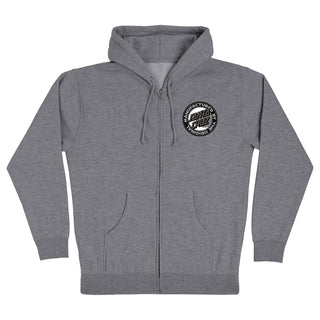 Santa Cruz Skateboards Hoody MFG Moon Dot Zip Gunmetal Heather