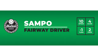 Westside Disc Golf Tournament Sampo Fairway Driver 10/4/-1/2 White/Red 176 grams