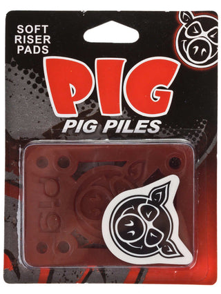Pig Risers 1/8" Shock Pads Red