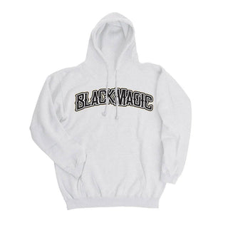 Black Magic Skateboard Hoody Arch White