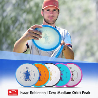 Latitude 64 Disc Golf Zero Medium Orbit Sinus - Isaac Robinson Team Series 2025 Blue Pink/Red 173 grams