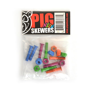Pig Hardware Skewers 1" Phillips - Neon