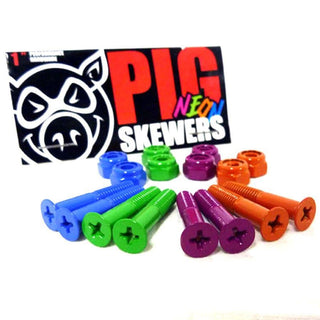 Pig Hardware Skewers 1" Phillips - Neon