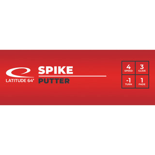 Latitude 64 Disc Golf Zero Medium Spike Putter 4/3/-1/1 White/Green 173 grams