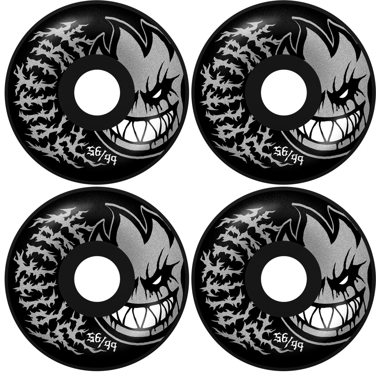 Spitfire Skateboard Wheels 56mm F4 99A Deathmask II Bighead Radial