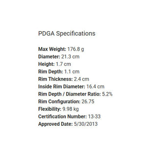 Latitude 64 Disc Golf Opto Stiletto Distance Driver 13/3/0.5/5 Yellow/Red 173 grams