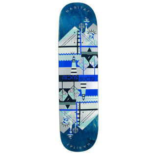Habitat Skateboard Deck Suciu Continental Twin 8.375" x 32.25" Assorted Colors