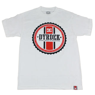 DC SHOES Skateboard DYRDEK ALUMNI STRIPE T-SHIRT WHITE