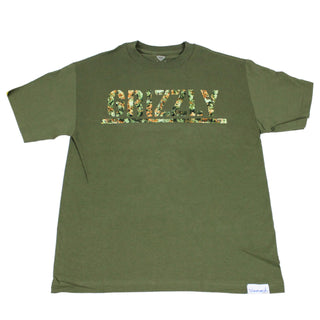 Grizzly Skateboard T Shirt T-Puds Kush Olive