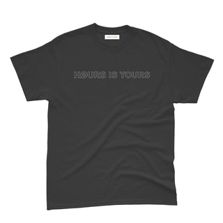 Hours is Yours Skateboard Shirt Quick Strike Outline Gun Metal Grey
