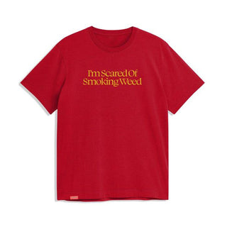 Jacuzzi Skateboards Shirt Scared Weed Sport Scarlet Red