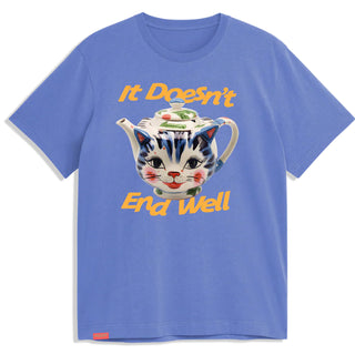 Jacuzzi Skateboards Shirt Tea Pot Flo Blue