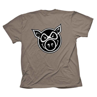 Pig Skateboard T-Shirt Pig Head Savannah