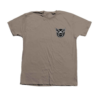 Pig Skateboard T-Shirt Pig Head Savannah