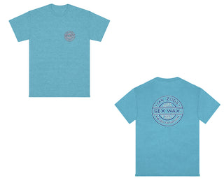 Sex Wax Shirt Pinstripe Lagoon Blue