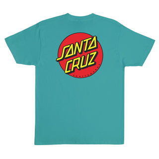 Santa Cruz Skateboards Shirt Classic Dot Jade Dome