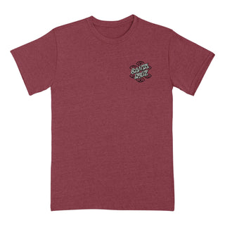 Santa Cruz Skateboards Shirt Salba Eyes Dot Heather Cardinal