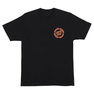 Santa Cruz Skateboards Shirt Flame Ringed Dot Black
