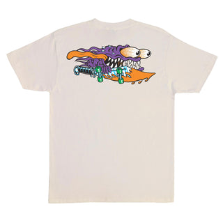 Santa Cruz Skateboards Shirt Meek Slasher Natural/Purple