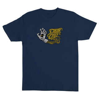 Santa Cruz Skateboards Shirt Screaming SC Veins Navy