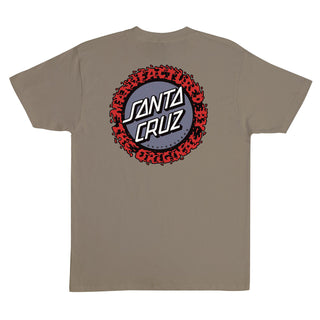 Santa Cruz Skateboards Shirt Splatter MFG Dot Prairie Dust