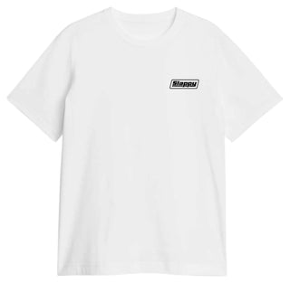 Slappy Trucks Shirt Red Curb White