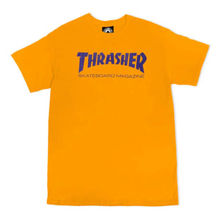 Thrasher Skateboard T-Shirt Skate Mag Gold/Purple