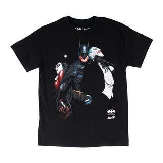 Welcome x Batman Skateboard T-Shirt Harley & Joker Black