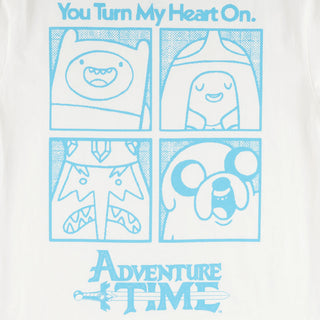 Welcome x Adventure Time Shirt Heart On White/Blue