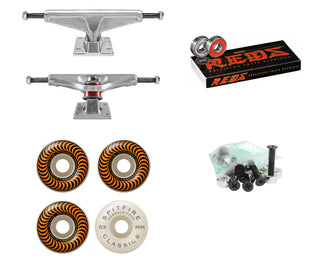 Upgrade Kit - Venture Hollow 8" Trucks, Spitfire 53mm Wheels Bones Bearings