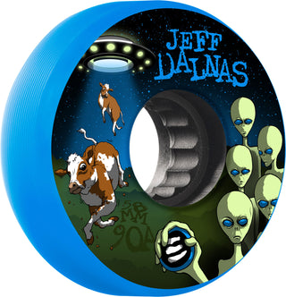 Eulogy Aggressive Wheels 58mm Jeff Dalnas Alien 90A Blue 4-Pack