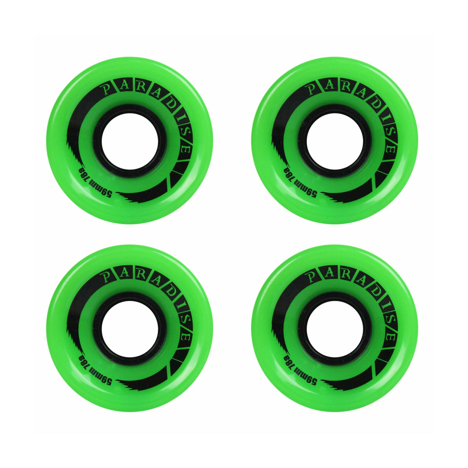 Paradise Cruiser Wheels - 59mm Green – TGM Skateboards