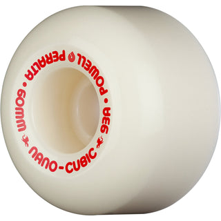 Powell Peralta Skateboard Wheels 60mm x 38mm Dragon Formula 93A Nano Cubic Off White