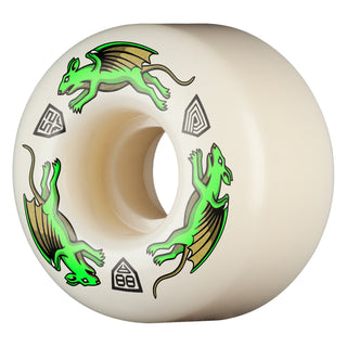 Powell Peralta Skateboard Wheels 52mm x 34mm Dragon Formula 88A AV4 Nano Rat Off White