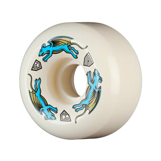 Powell Peralta Skateboard Wheels 54mm x 34mm Dragon Formula 97A AV6 Nano Rat Off White