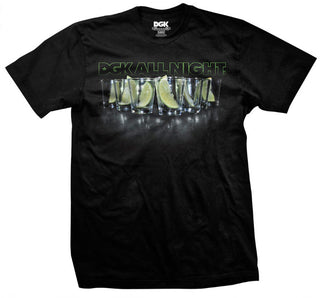 DGK Shirt All Night Lime Shot Glass Black