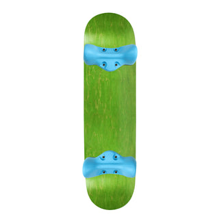Softrucks Practice Complete - 7.75" Stained Green Deck / Blue Trucks
