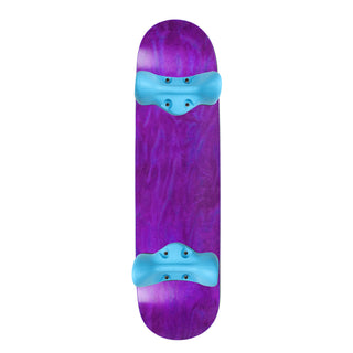 Softrucks Practice Complete - 8.0" Stained Purple Deck / Blue Trucks